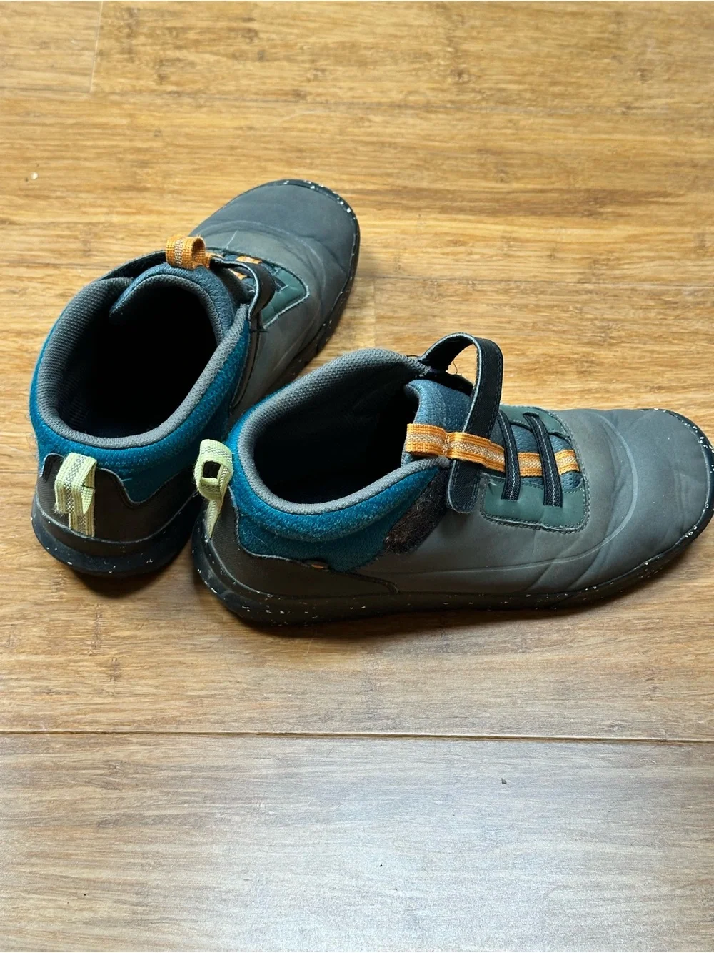 Bogs Green and Orange Kids Slip-On Sneakers